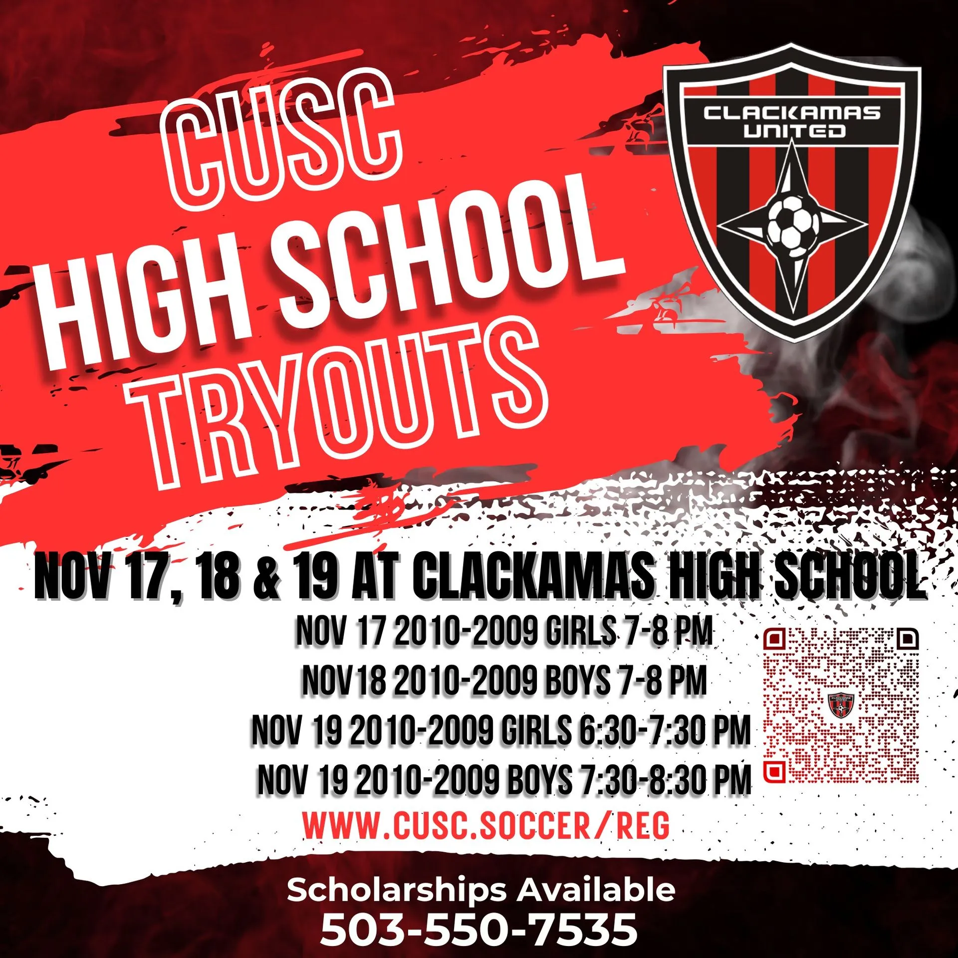 High School Tryouts Registration Now Open